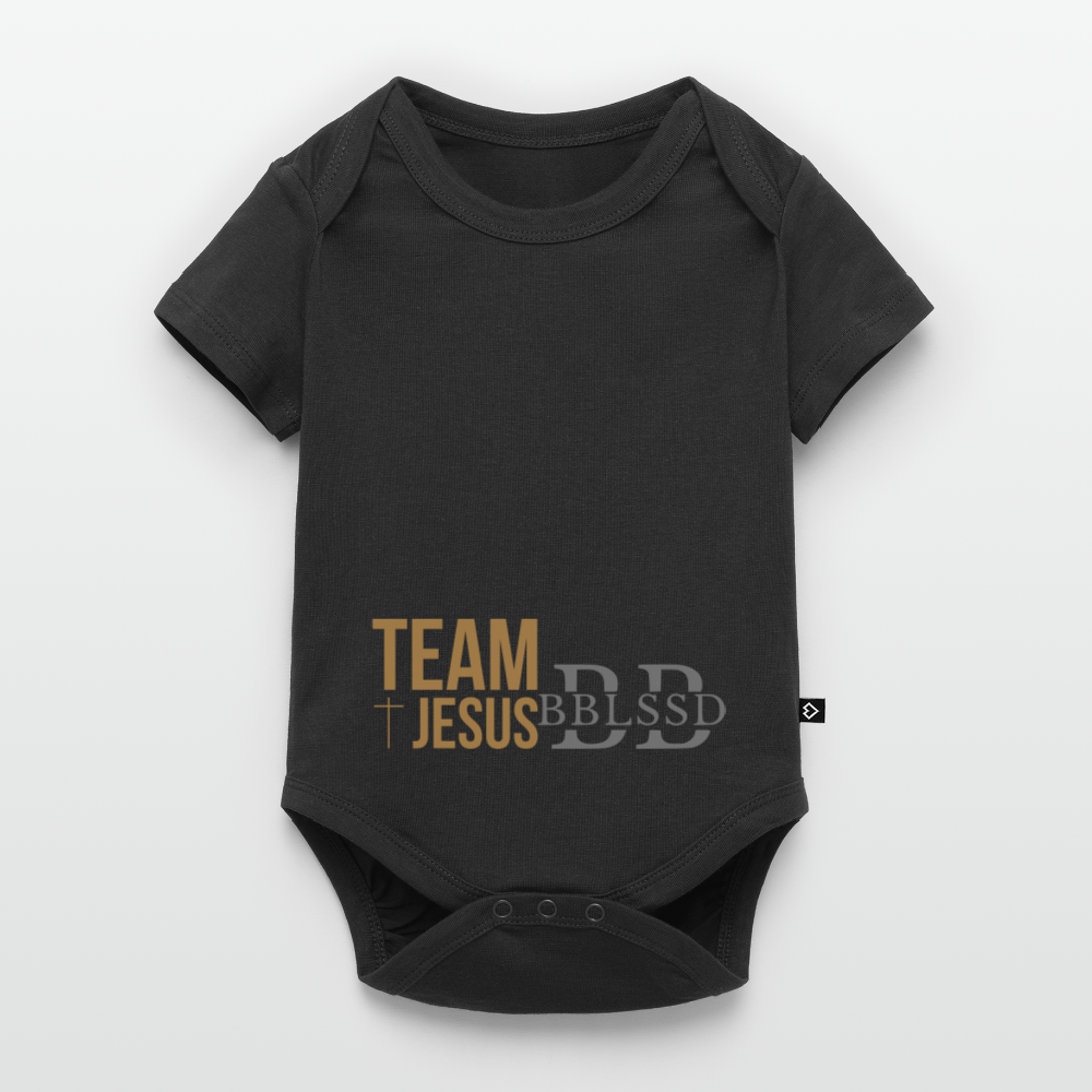 Baby Bio-Kurzarm-Body - Schwarz