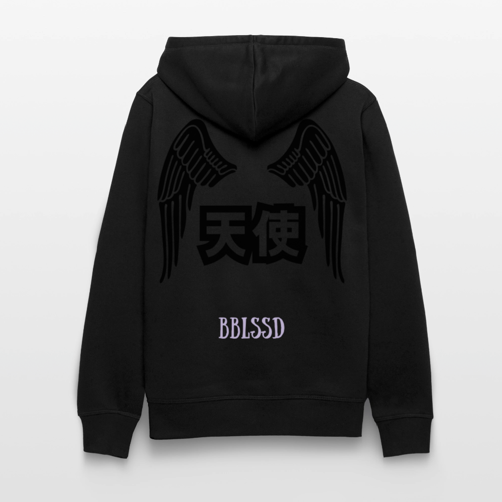 Unisex-Bio-Hoodie| ENGEL| BBLSSD - Schwarz