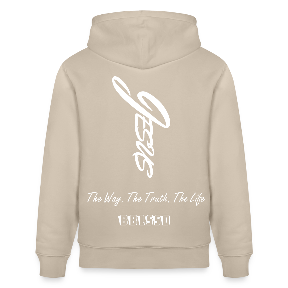 Bio-Hoodie |The Way. The Truth. The Life| - Beige