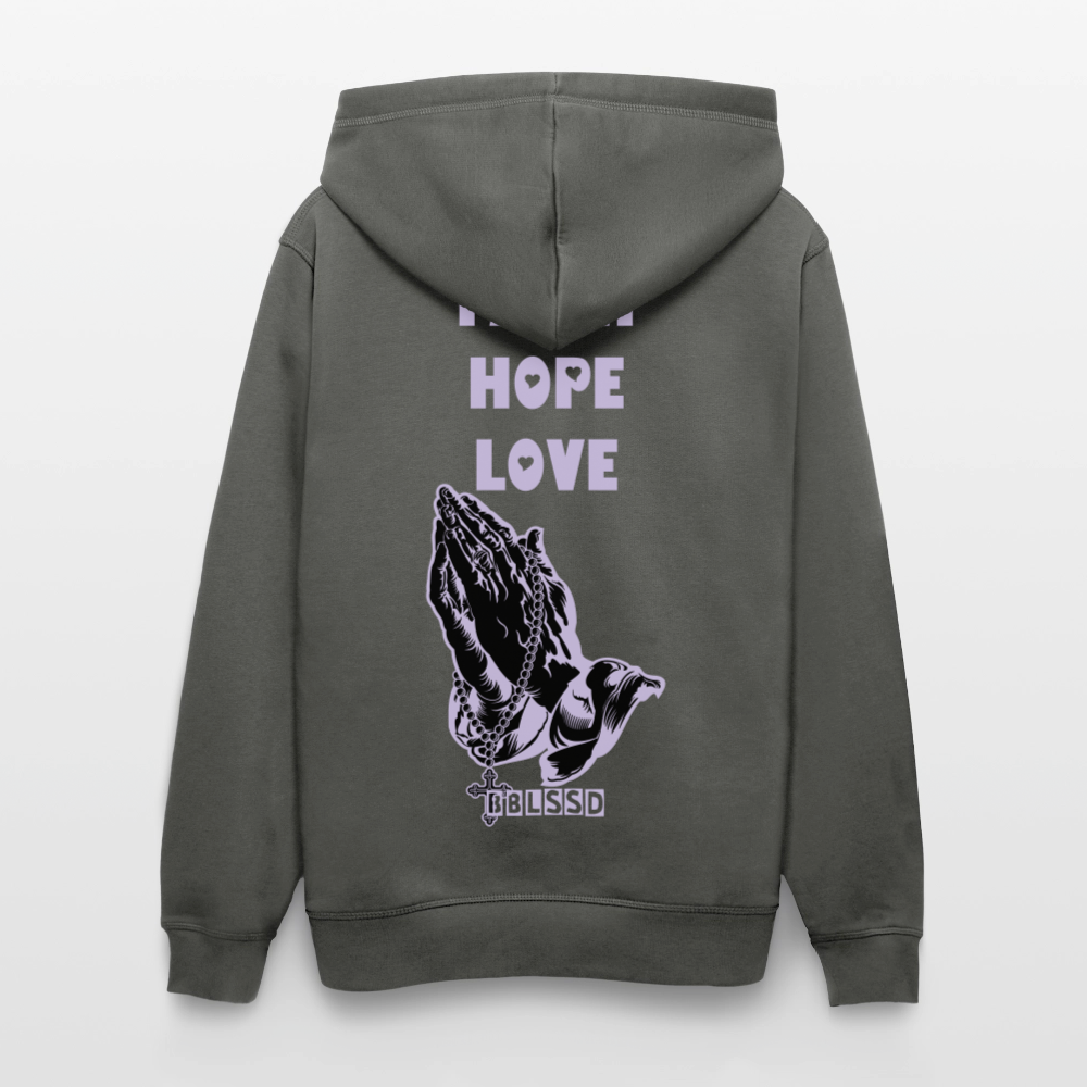FAITH-HOPE-LOVE|Unisex|Bio Hoodie - Anthrazit