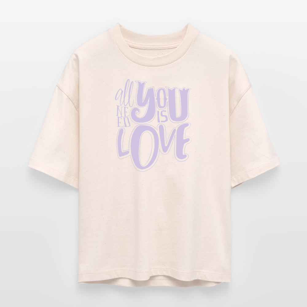 Boxy Bio-T-Shirt - Weißgrau