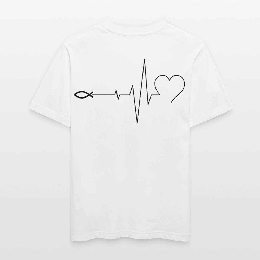 Faith Pulse| Faith-Life-Love|Bio T-Shirt| - Weiß