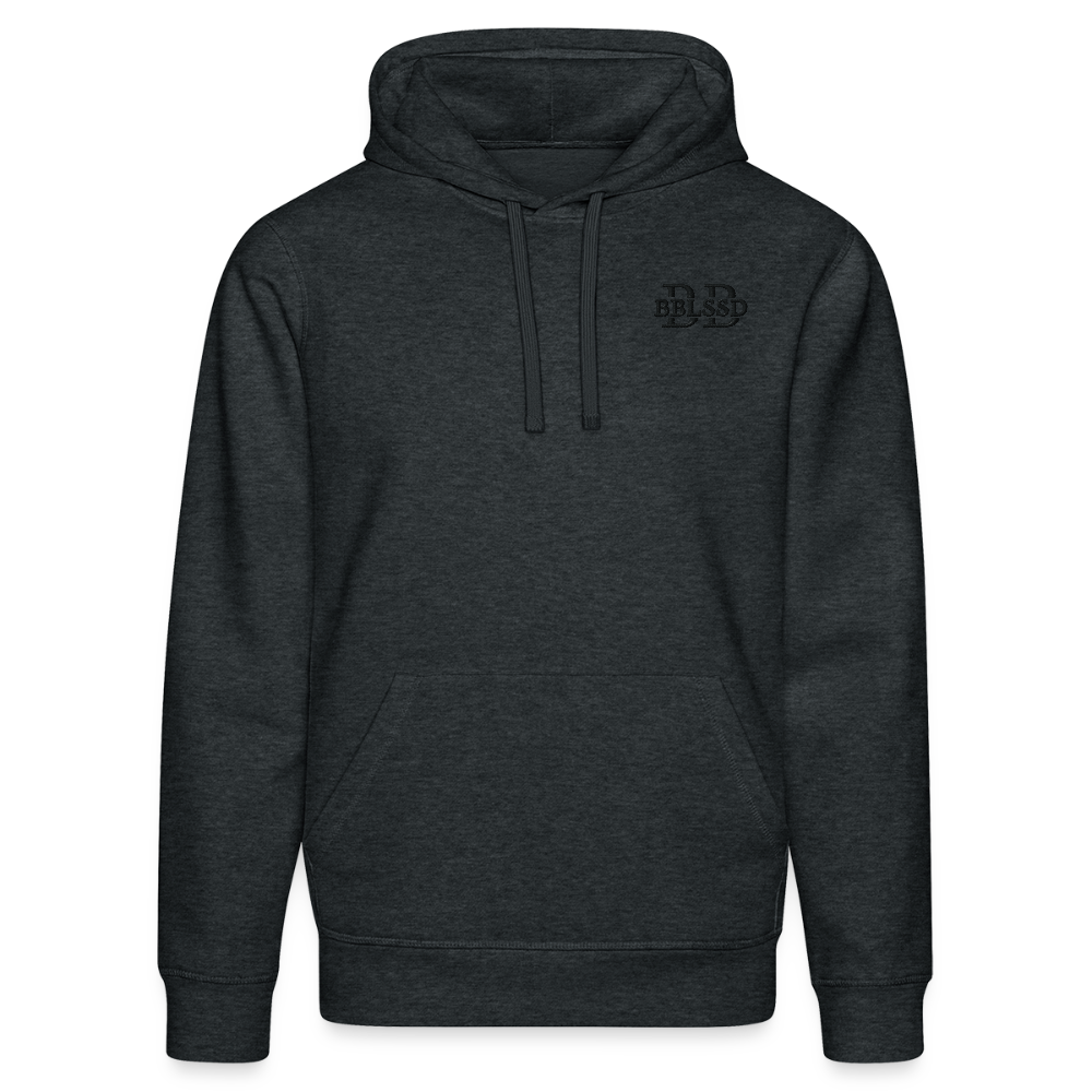 Unisex-Bio-Hoodie| ENGEL| BBLSSD - Dunkelgrau meliert