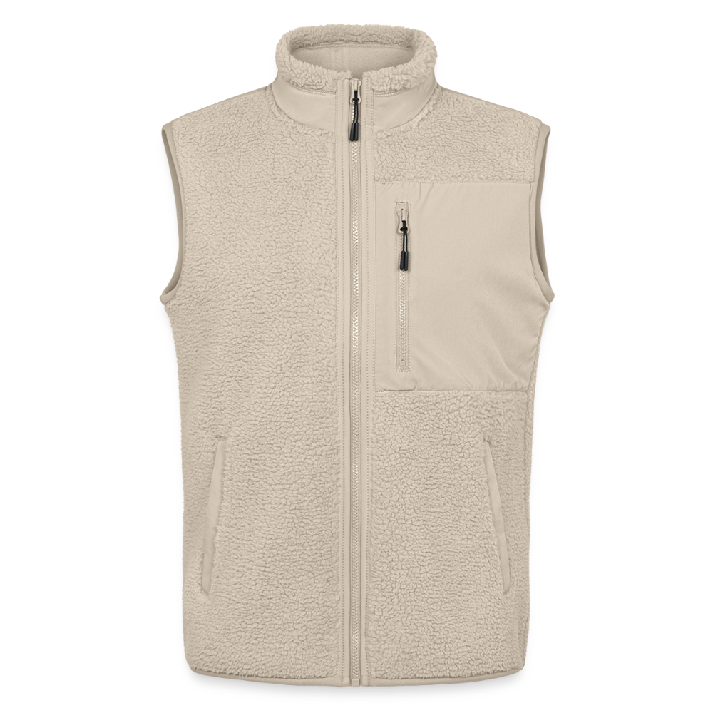 MEDIUM FIT Unisex Sherpa-Weste damen - Beige