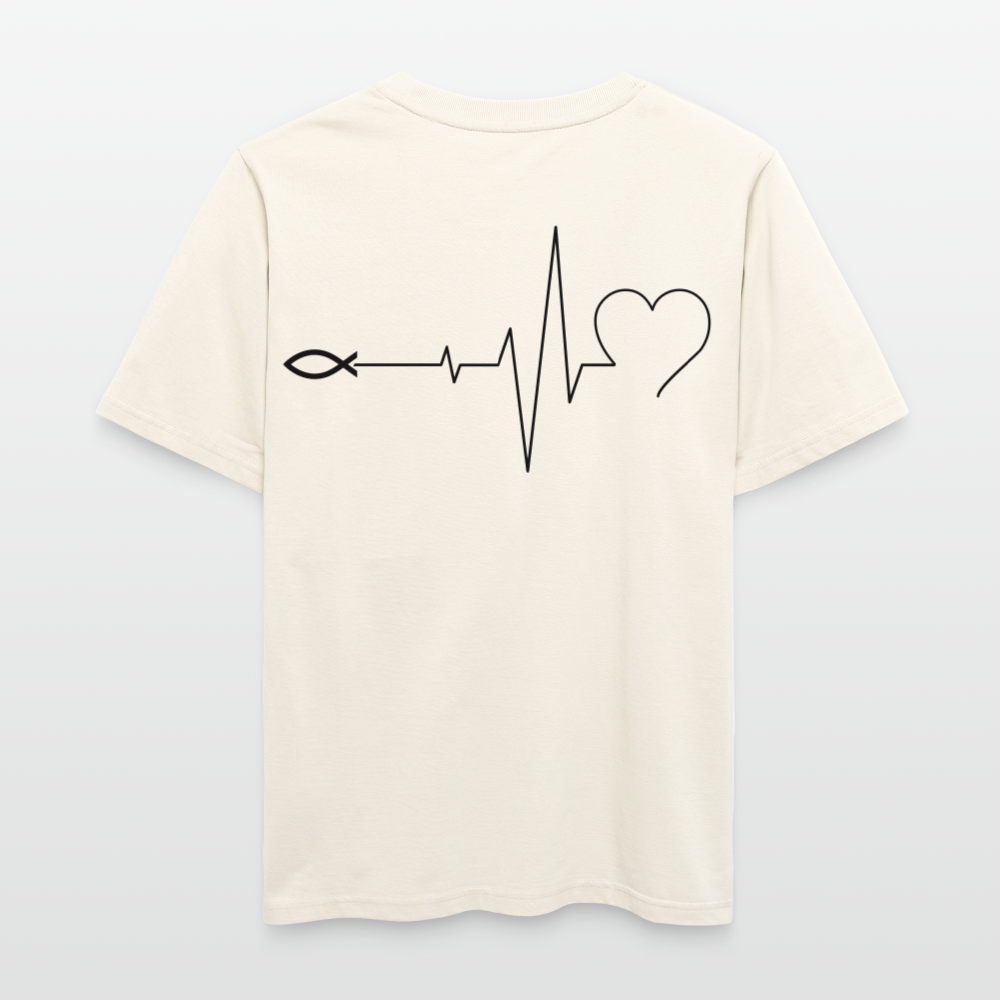 Faith Pulse| Faith-Life-Love|Bio T-Shirt| - Naturweiß 
