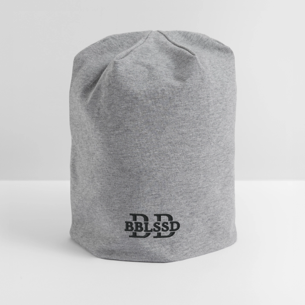 Jersey-Beanie - Grau meliert