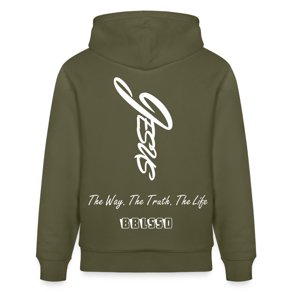 Bio-Hoodie |The Way. The Truth. The Life| - Khaki Grün
