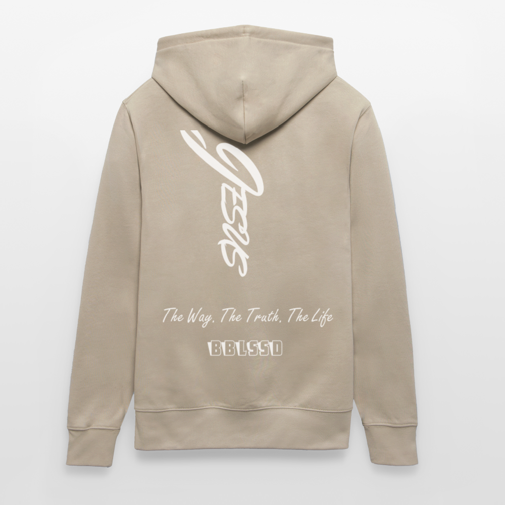 Bio-Hoodie |The Way. The Truth. The Life| - Beige
