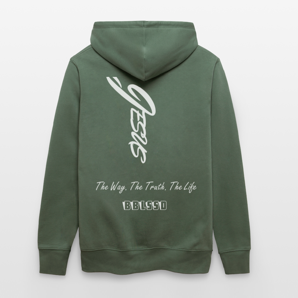 Bio-Hoodie |The Way. The Truth. The Life| - Tanngrün
