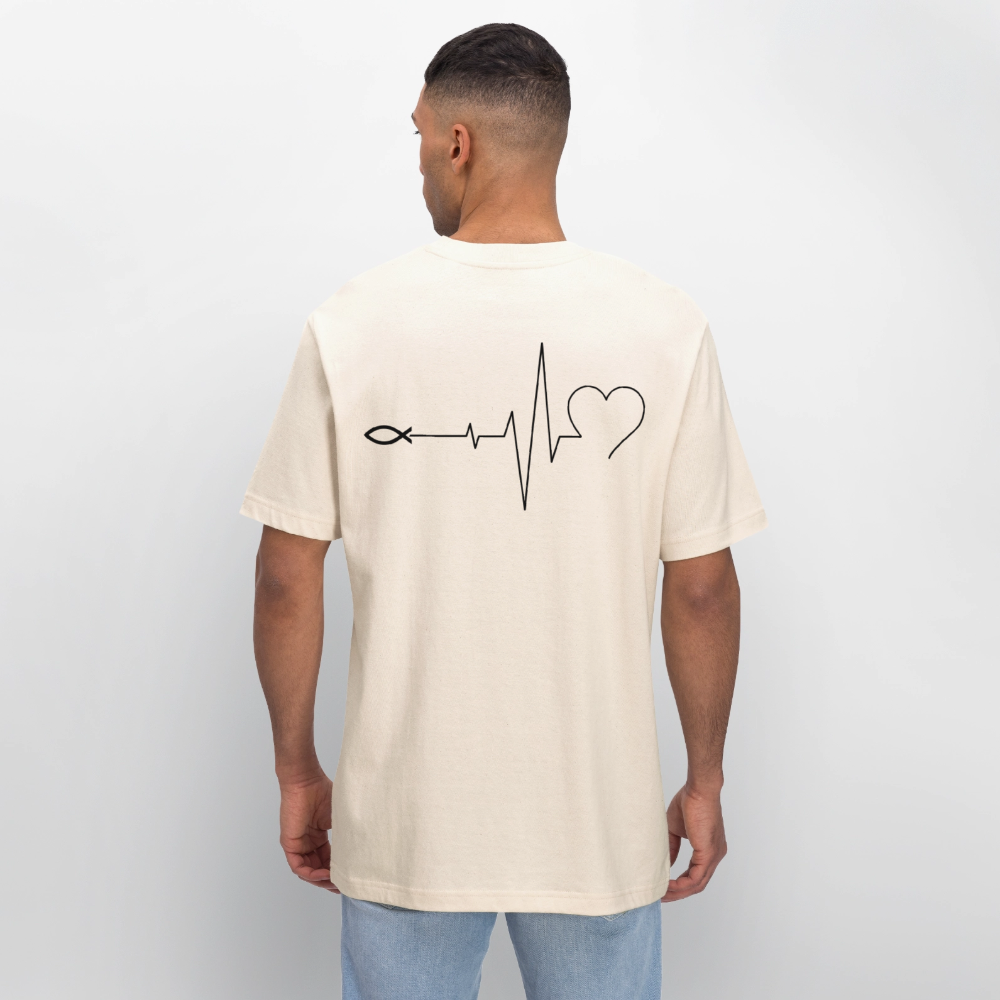 Faith Pulse| Faith-Life-Love|Bio T-Shirt| - Naturweiß 