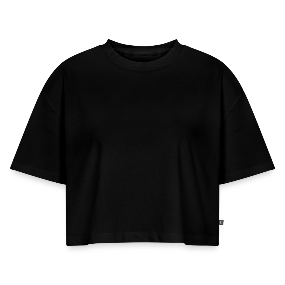 Cropped Bio T-Shirt - Schwarz