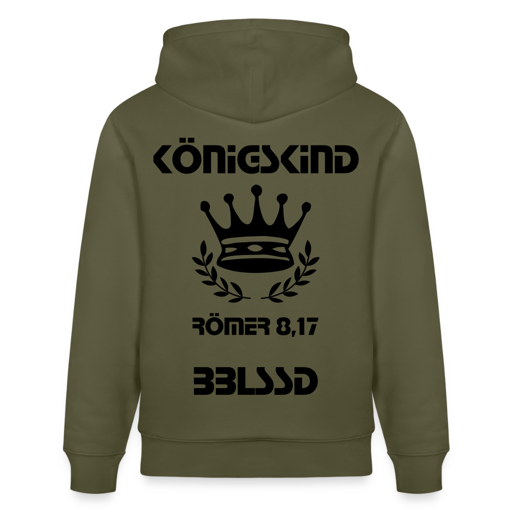 Königskind |Bio-Hoodie|BBLSSD - Khaki Grün