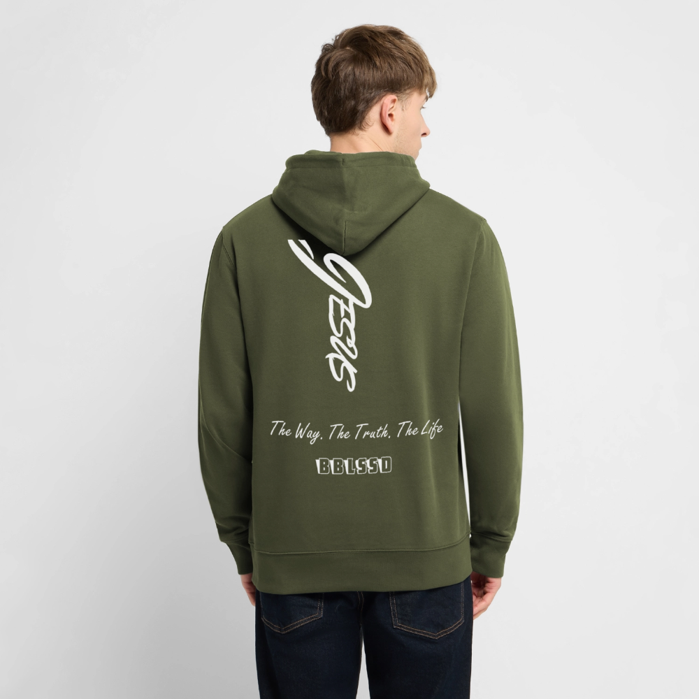 Bio-Hoodie |The Way. The Truth. The Life| - Khaki Grün