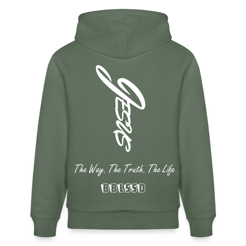 Bio-Hoodie |The Way. The Truth. The Life| - Tanngrün