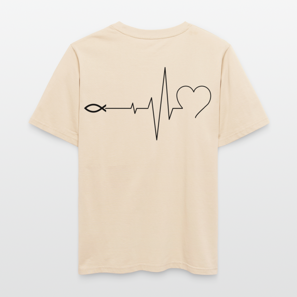 Faith Pulse| Faith-Life-Love|Bio T-Shirt| - Weißgrau
