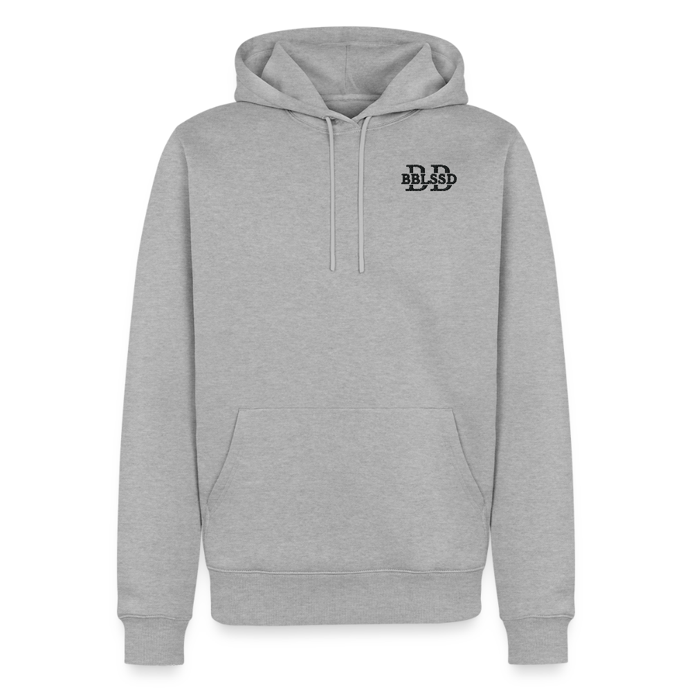 Männer-Premium-Chill- Hoodie - Grau meliert