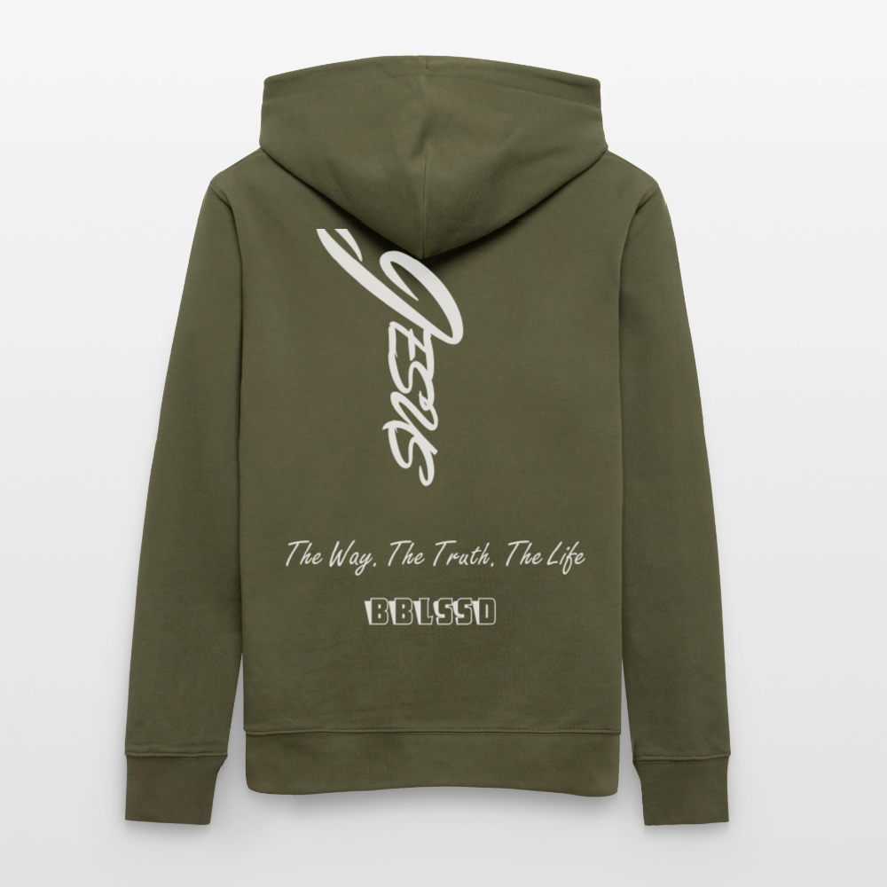 Bio-Hoodie |The Way. The Truth. The Life| - Khaki Grün