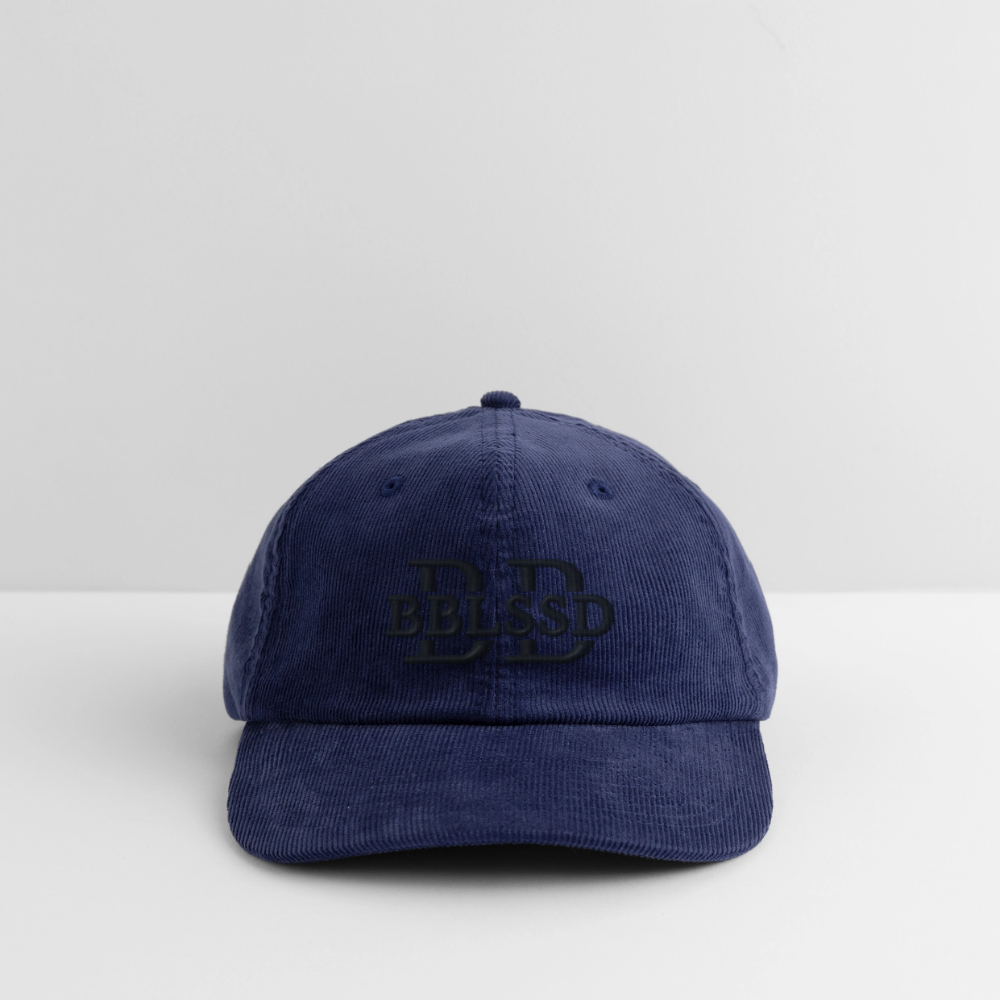 Cord Cap - mittel Navy