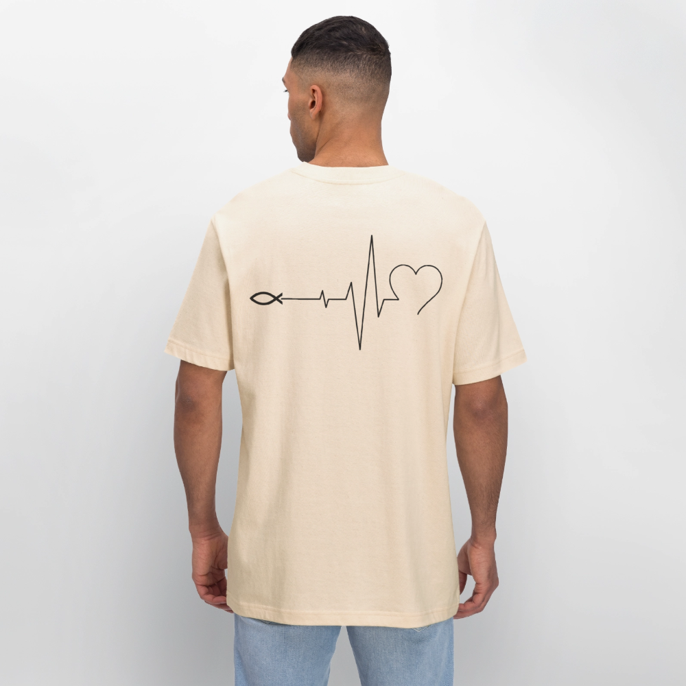 Faith Pulse| Faith-Life-Love|Bio T-Shirt| - Weißgrau