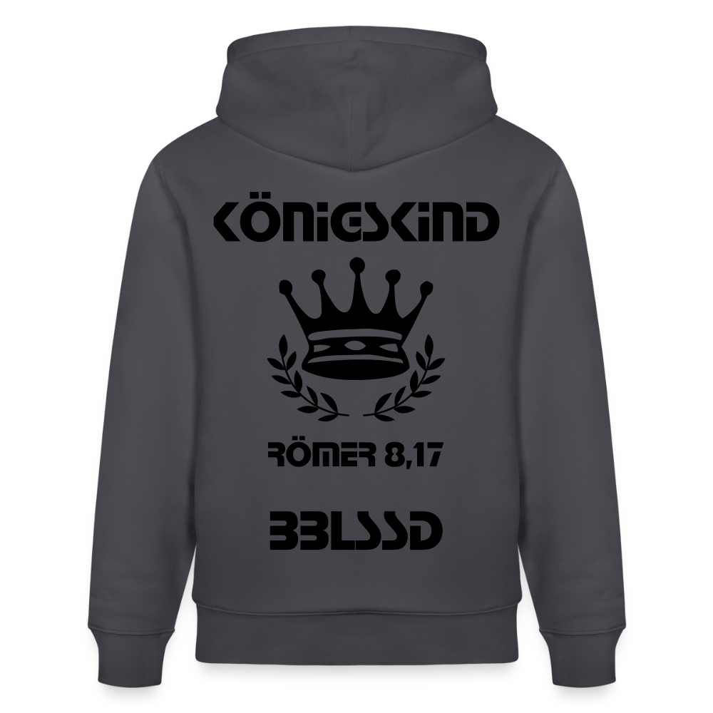 Königskind |Bio-Hoodie|BBLSSD - Indigoblau