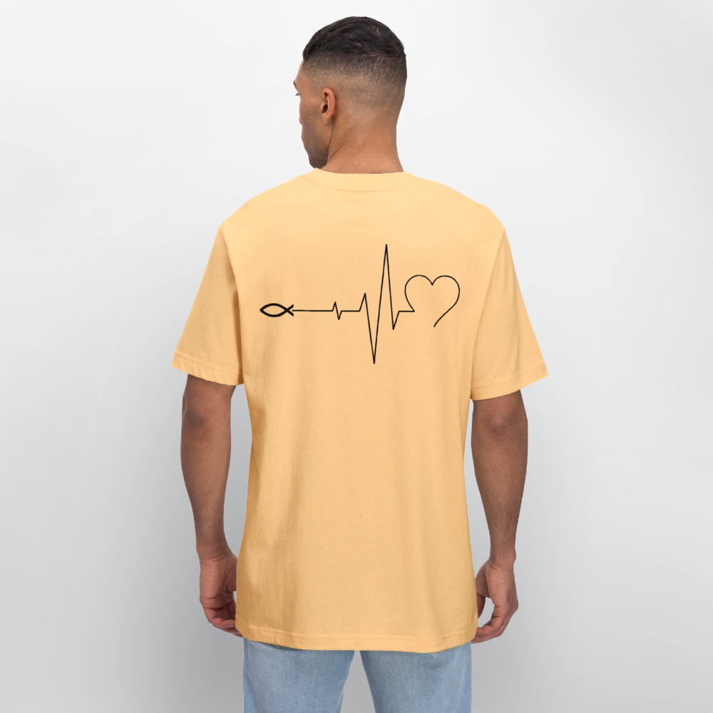 Faith Pulse| Faith-Life-Love|Bio T-Shirt| - Hellgelb