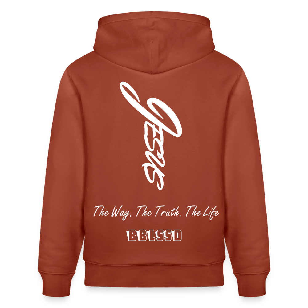 Bio-Hoodie |The Way. The Truth. The Life| - Terrakotta