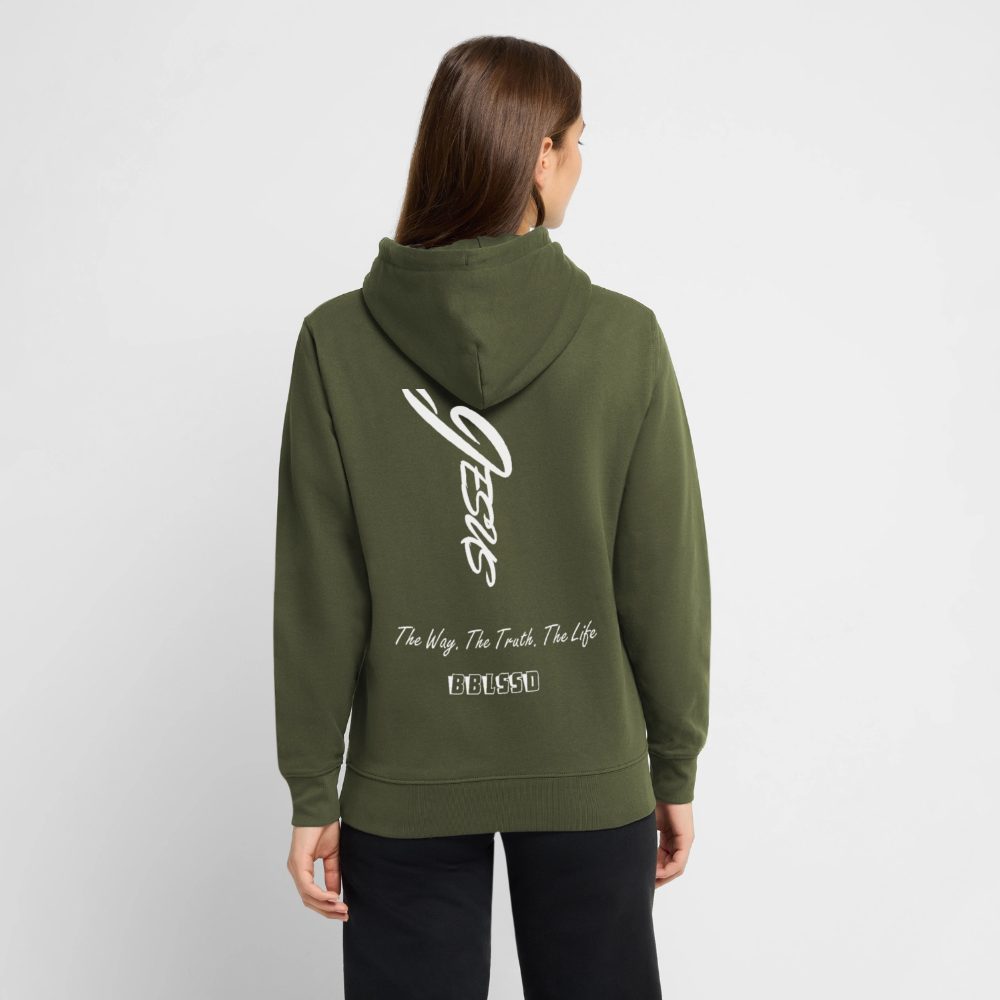 Bio-Hoodie |The Way. The Truth. The Life| - Khaki Grün