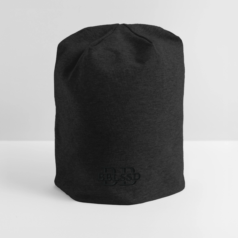 Jersey-Beanie - Schwarz