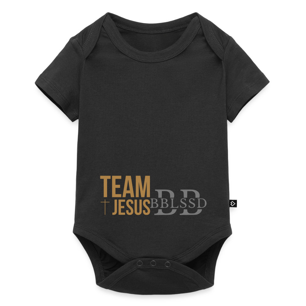 Baby Bio-Kurzarm-Body - Schwarz
