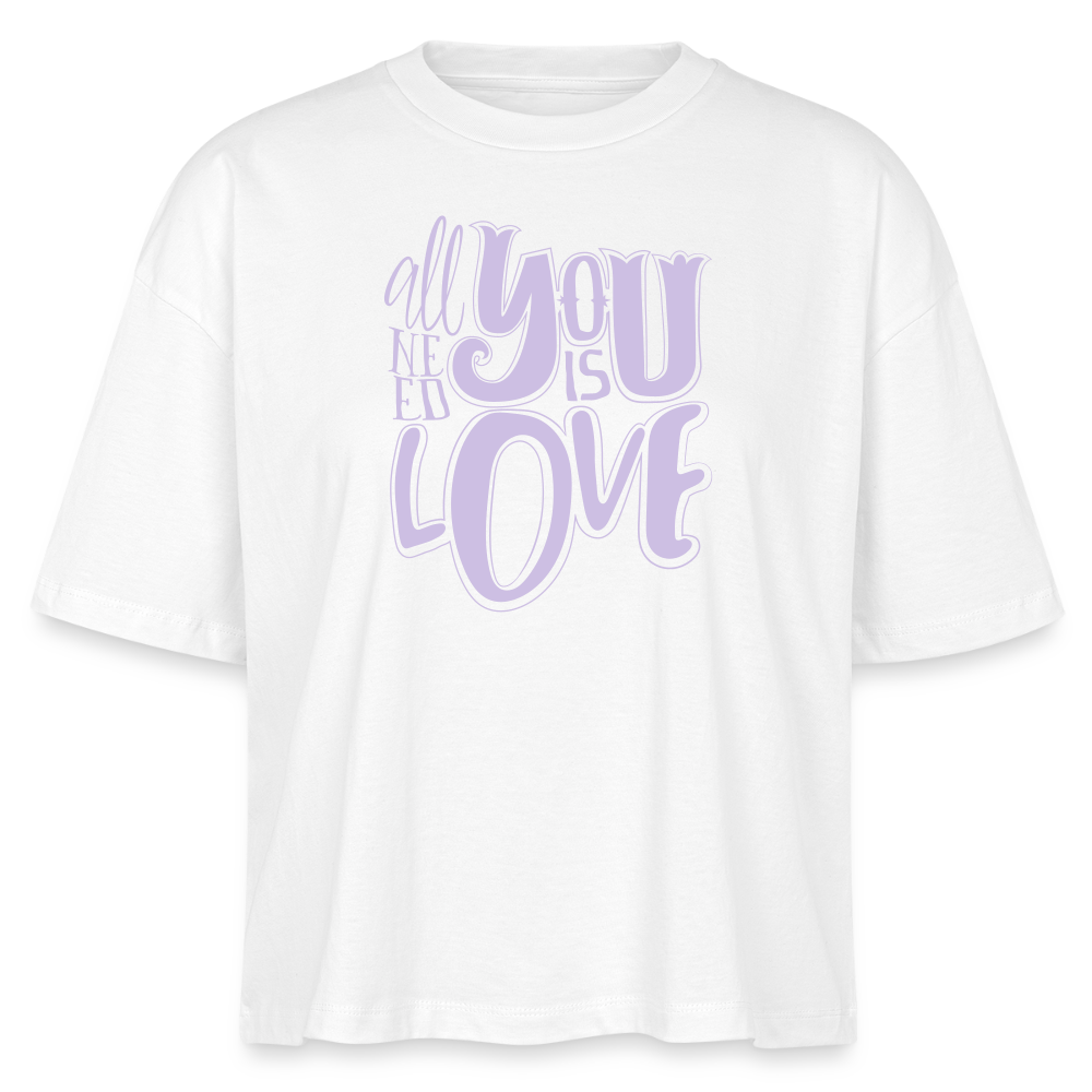 Boxy Bio-T-Shirt - Weiß