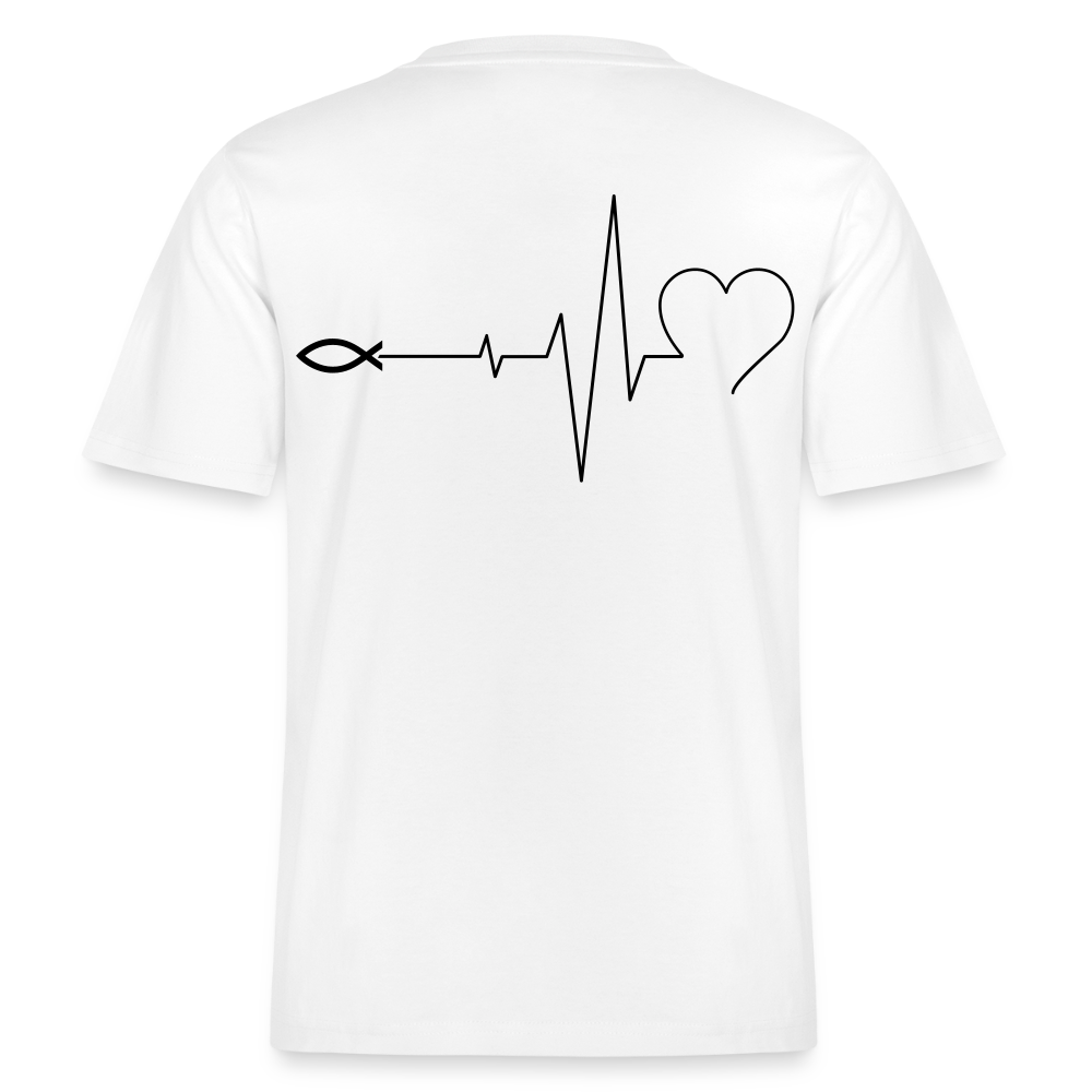 Faith Pulse| Faith-Life-Love|Bio T-Shirt| - Weiß