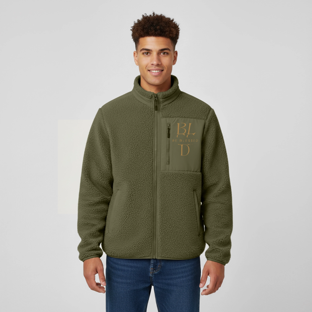 Sherpa-Weste |Be Blessed| Herren - Khaki