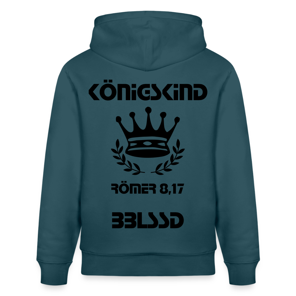 Königskind |Bio-Hoodie|BBLSSD - Dunkles Petrol