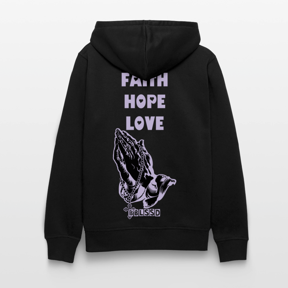 FAITH-HOPE-LOVE|Unisex|Bio Hoodie - Schwarz
