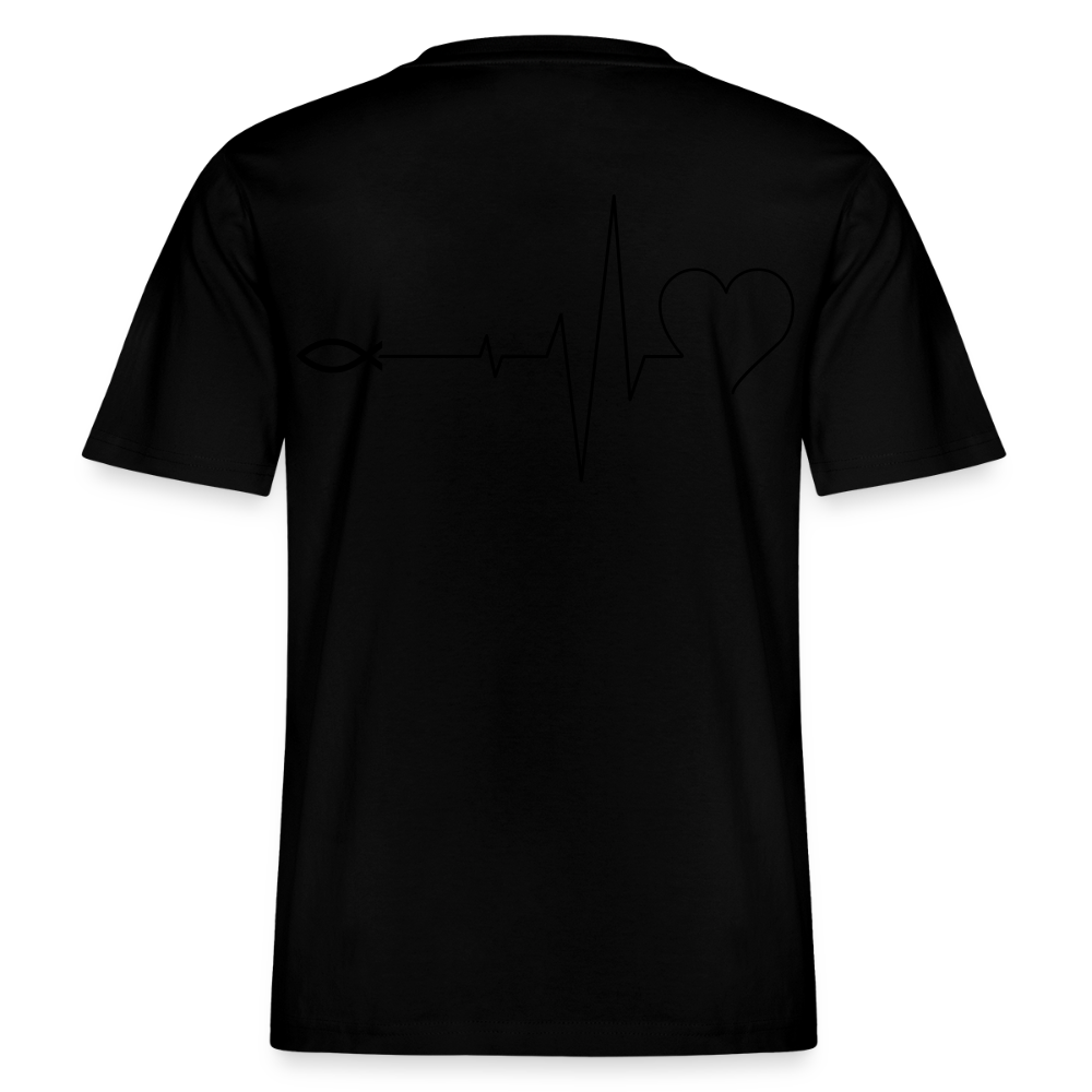 Faith Pulse| Faith-Life-Love|Bio T-Shirt| - Schwarz