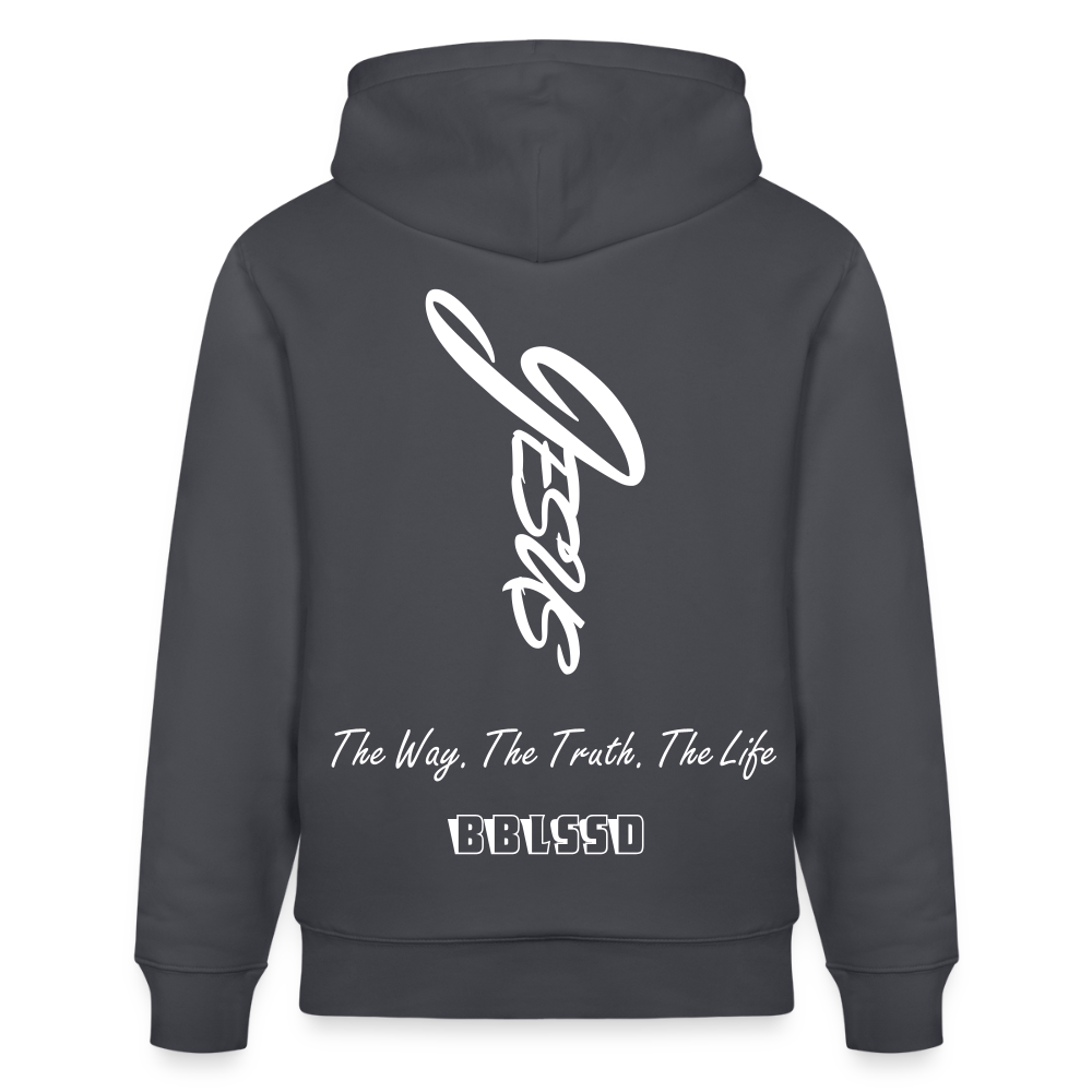 Bio-Hoodie |The Way. The Truth. The Life| - Indigoblau
