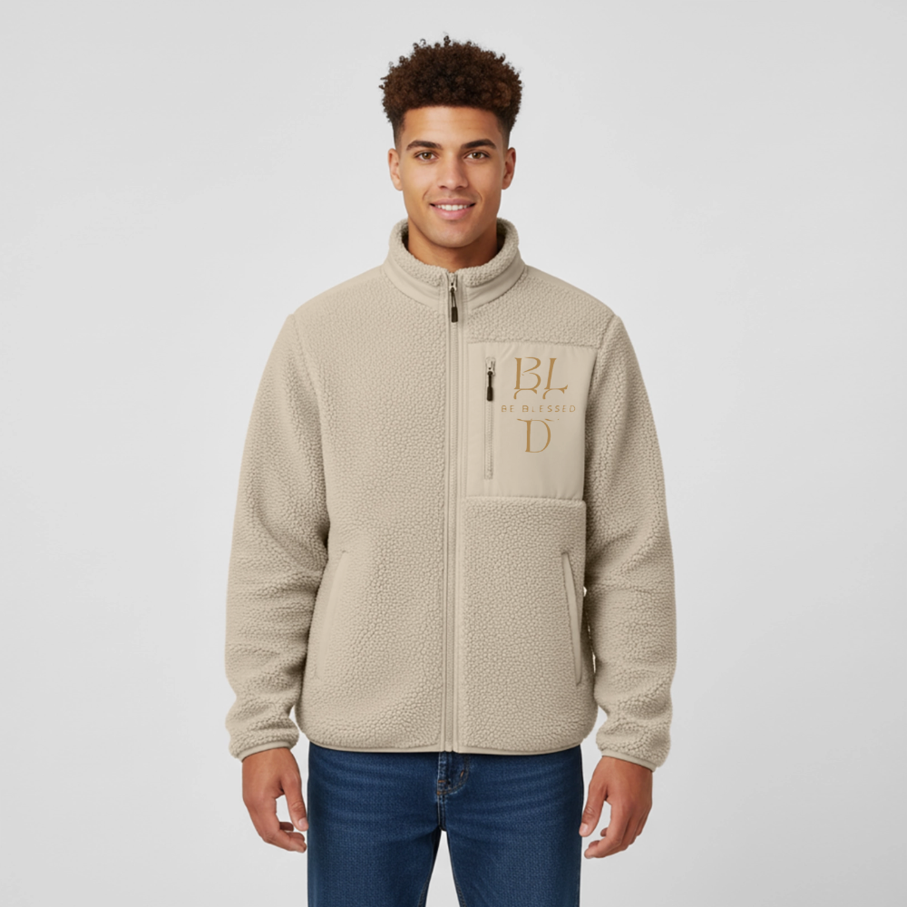 Sherpa-Weste |Be Blessed| Herren - Beige