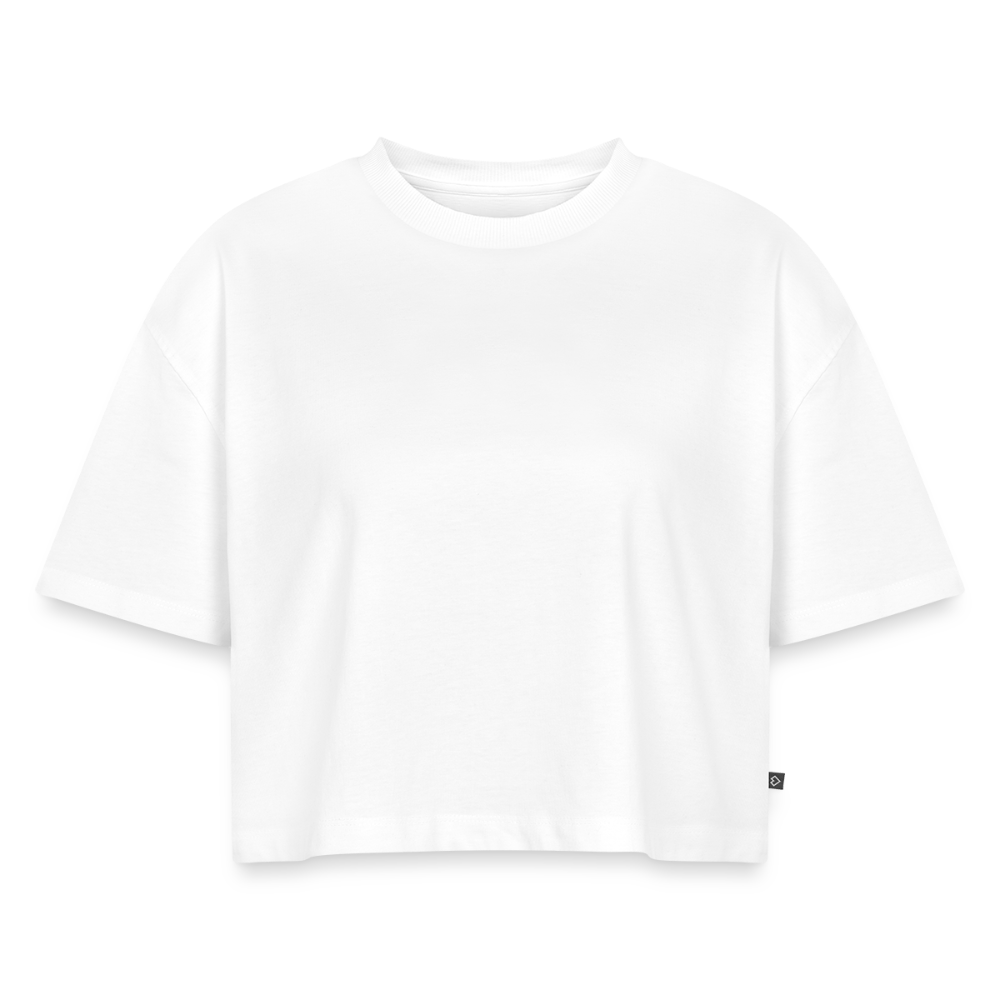 Cropped Bio T-Shirt - Weiß