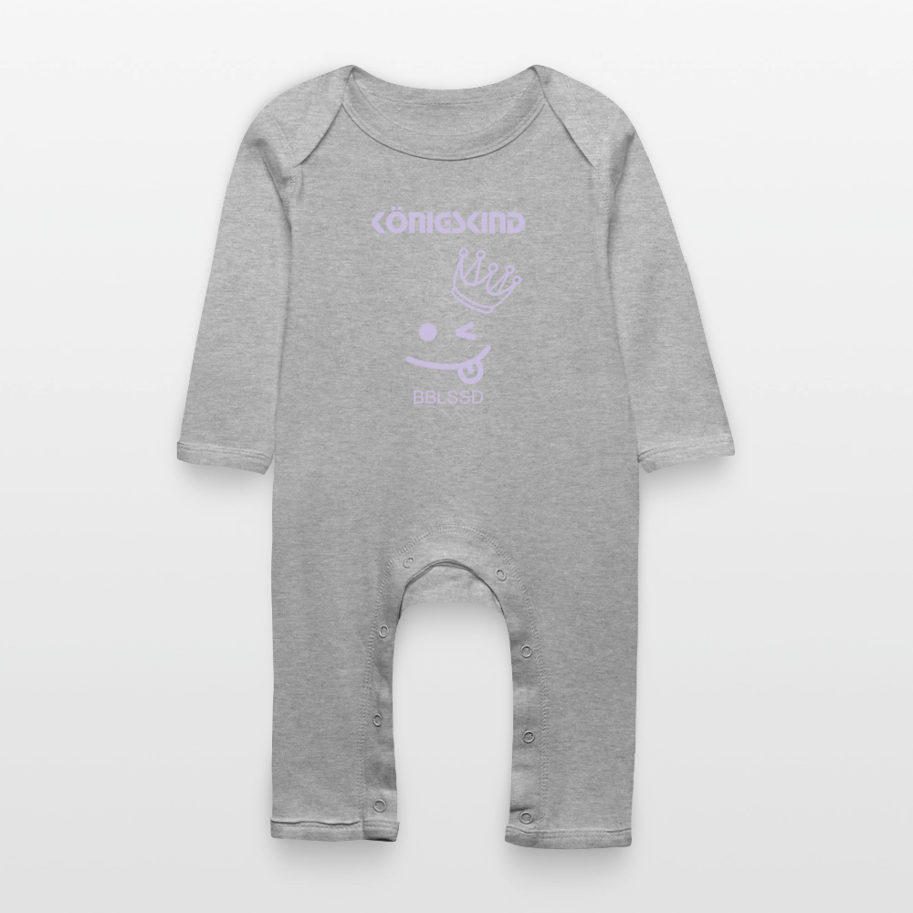 Baby Bio Strampler - Grau meliert