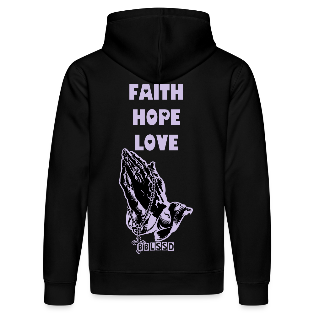FAITH-HOPE-LOVE|Unisex|Bio Hoodie - Schwarz