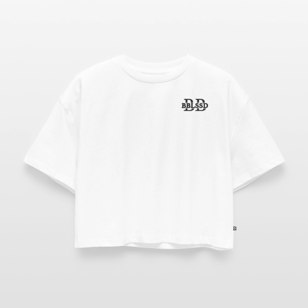 Oversized Bio Cropped T-Shirt |BBLSSD| - Weiß